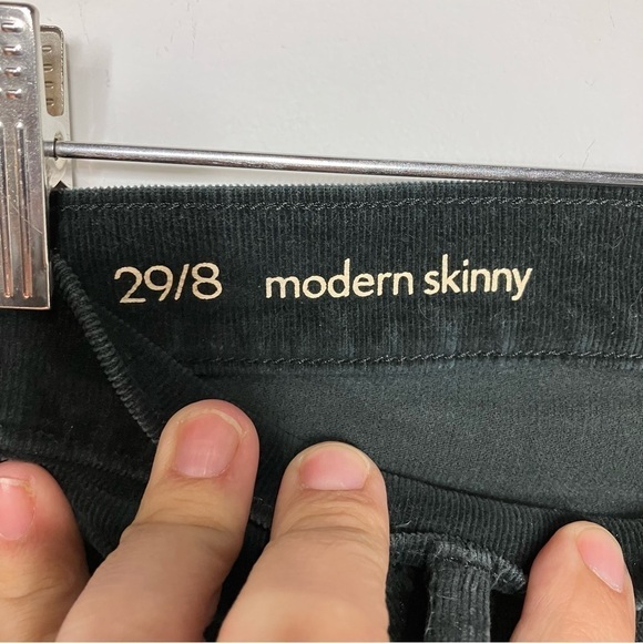 Loft modern skinny corduroy pants black size 29/8 - Picture 2 of 6